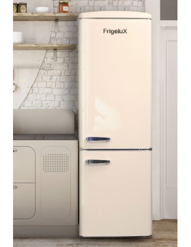 Réfrigérateur vintage crème 244L - FrigeluX officiel